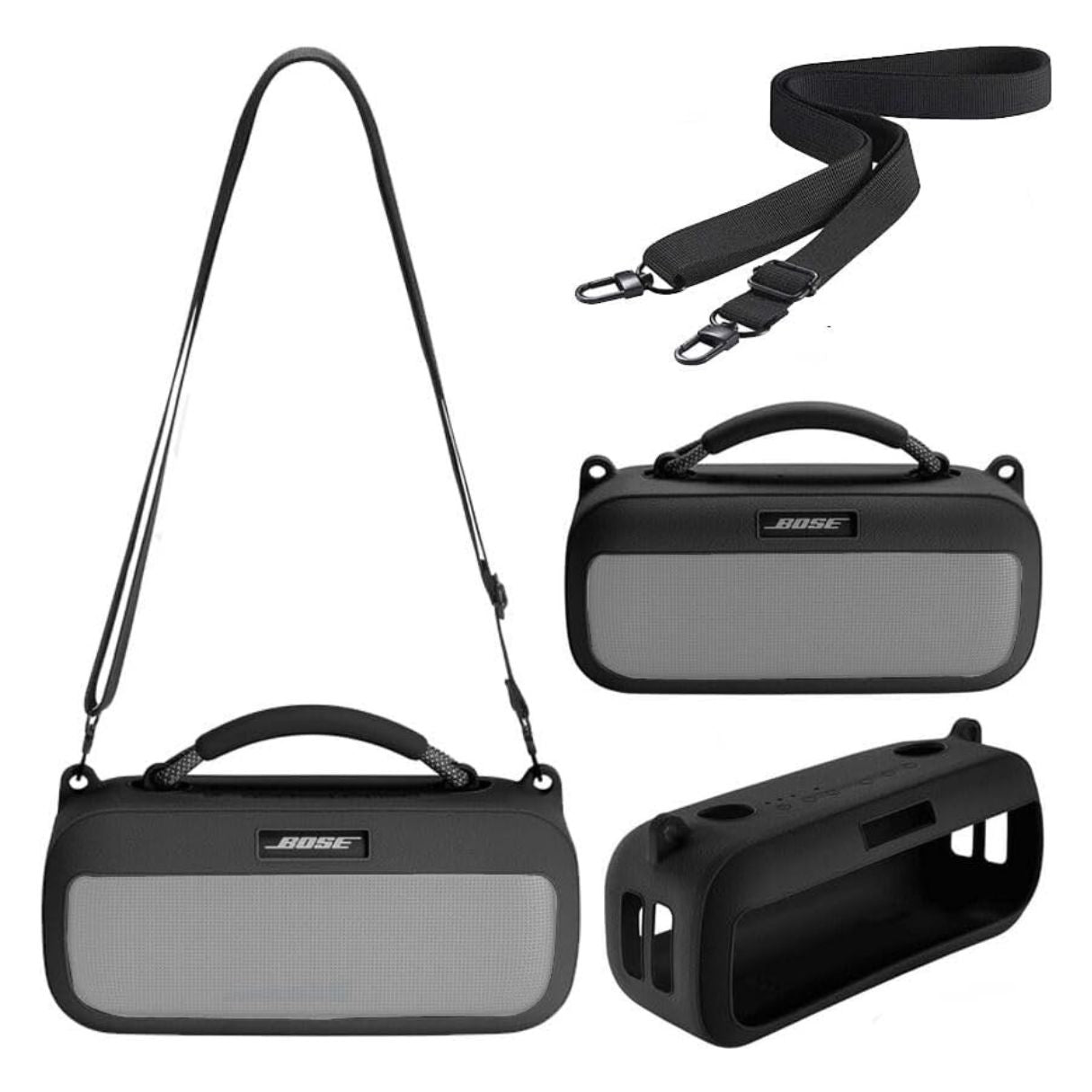 Bose Soundlink Max Funda Silicona Y Correa Para Transportar