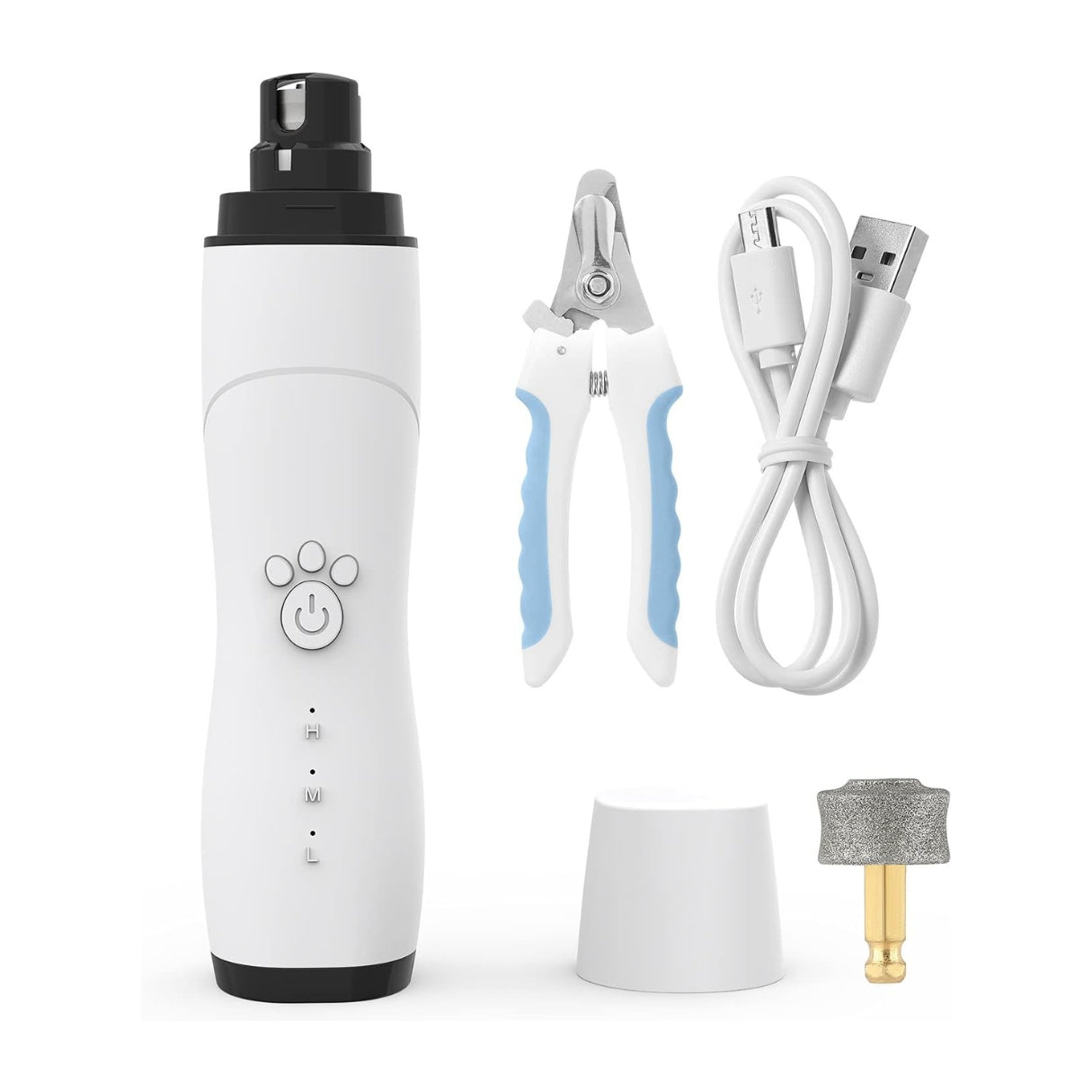 Kit Corta Uñas Y Limador Recargable Mascotas Perros y Gatos