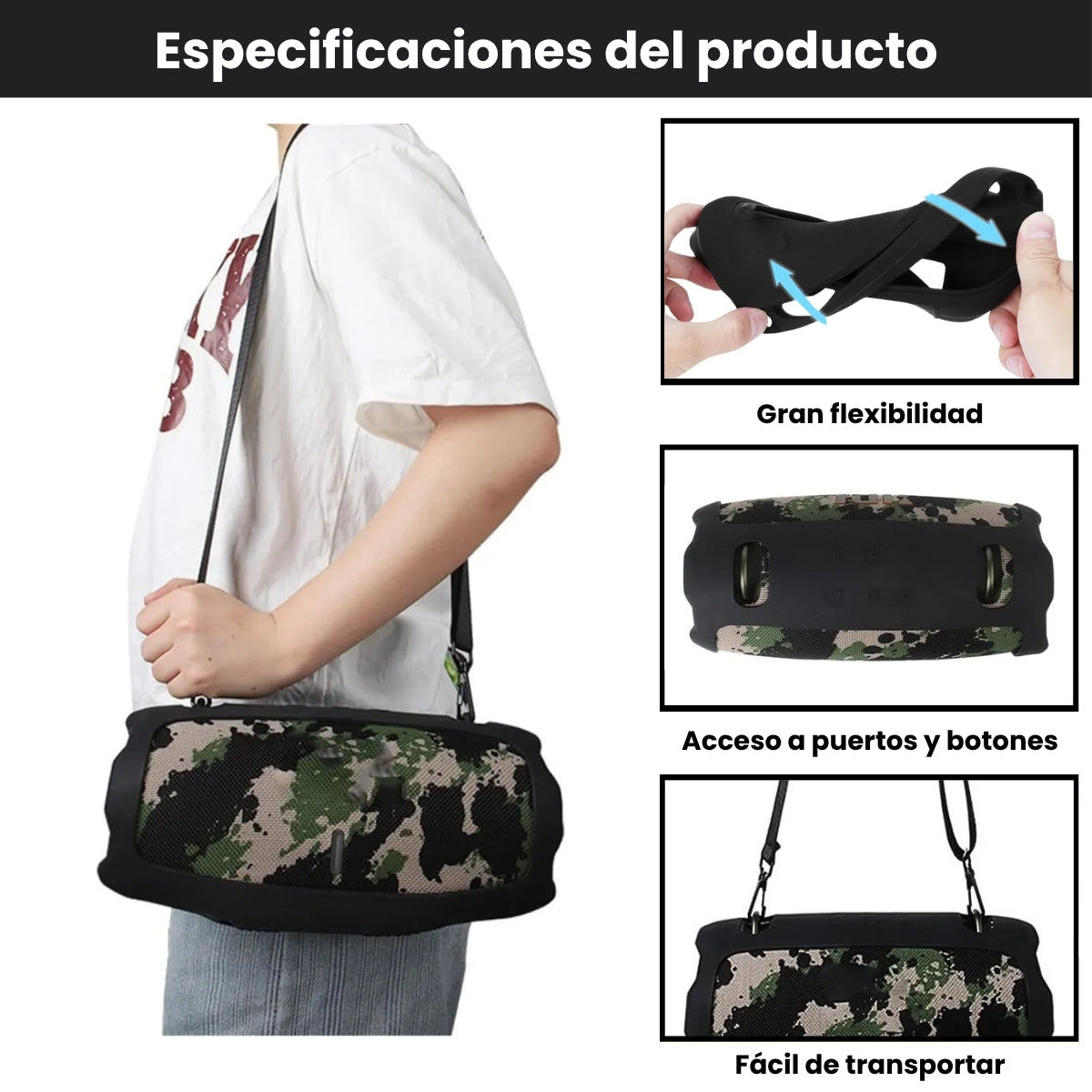 Funda De Silicona Jbl Xtreme 4 Forro Protector Resistente
