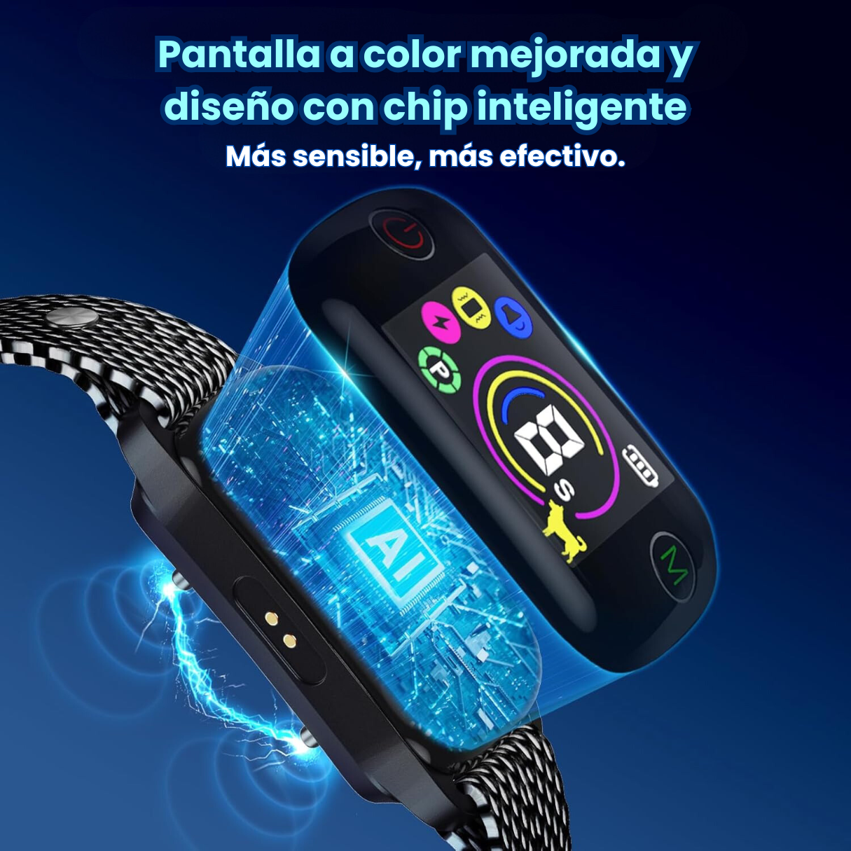 Collar Antiladridos Inteligente De Entrenamiento Para Perros