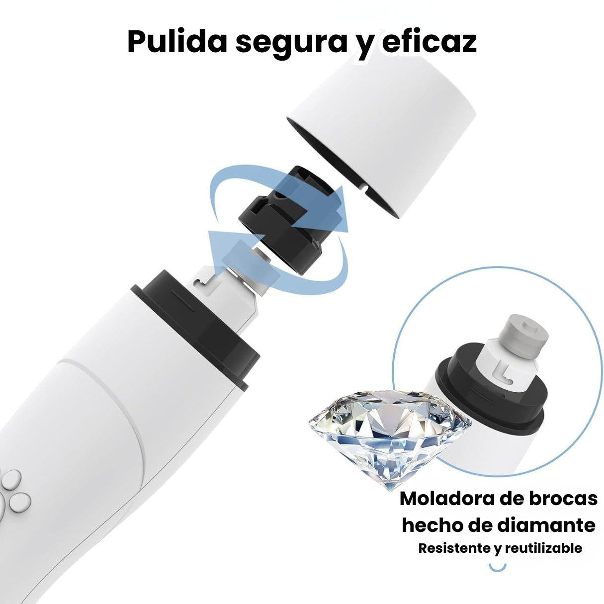 Kit Corta Uñas Y Limador Recargable Mascotas Perros y Gatos