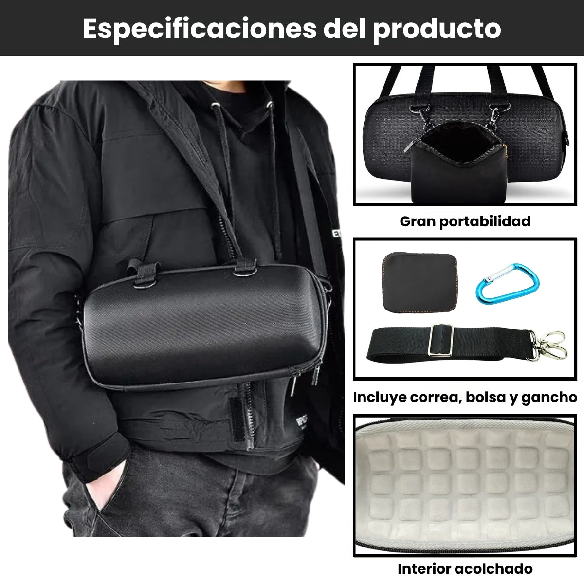 Estuche JBL Xtreme 2-3 Forro Rigido Impermeable