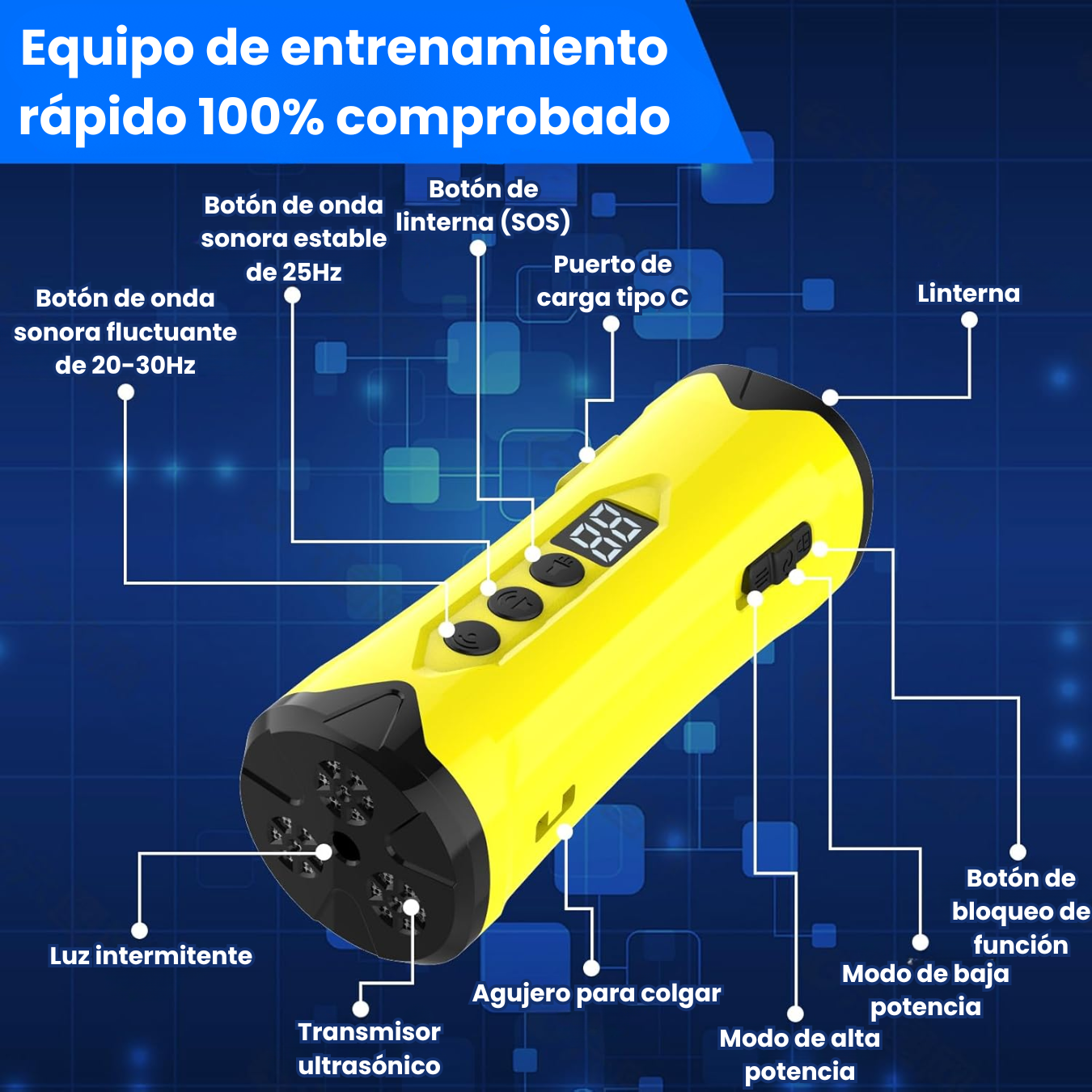 Dispositivo Anti ladrido Aparato Ultra Sonico