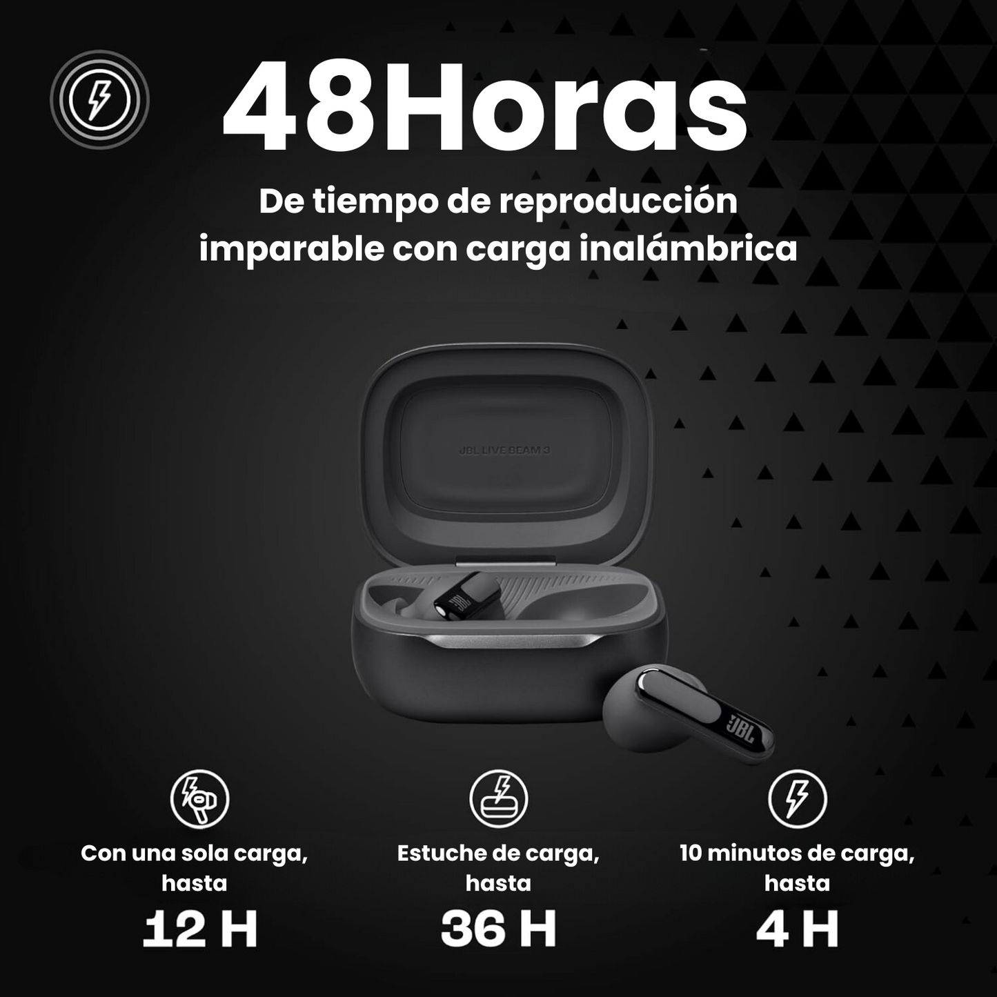 JBL Live Beam 3 True Negros Con ANC