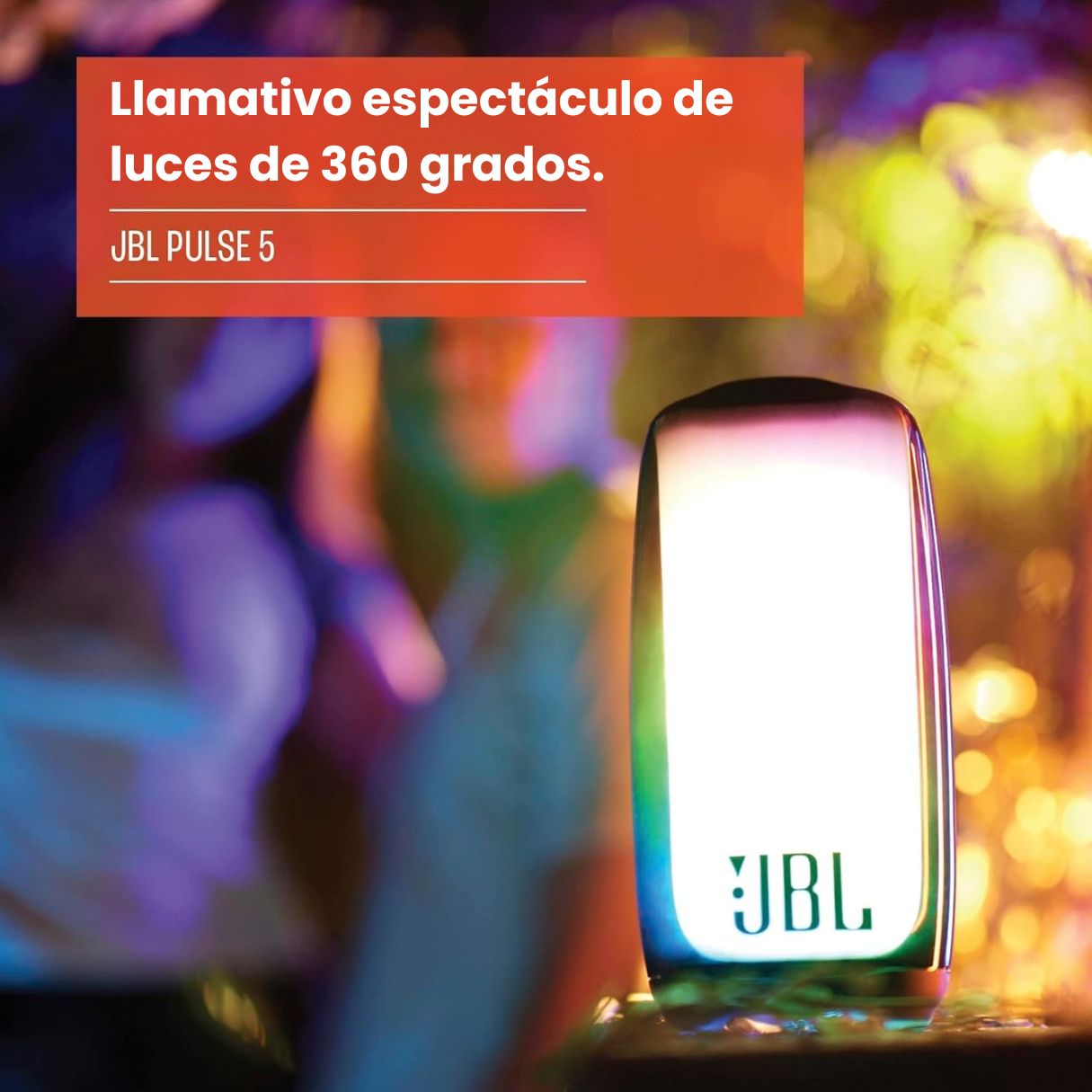 JBL Pulse 5 Parlante Portátil Con Luces A Prueba De Agua