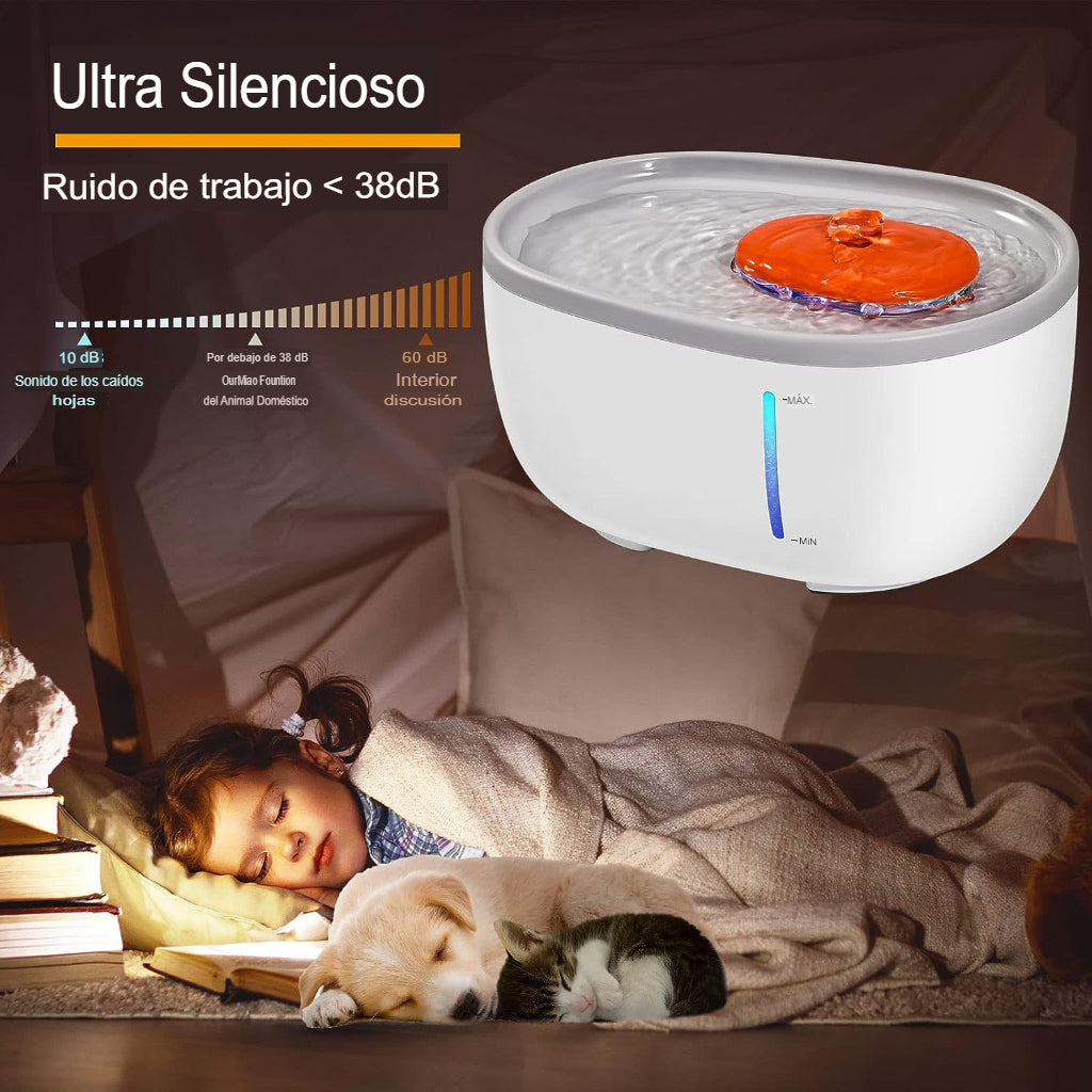 Fuente Purificadora para Mascotas blanca