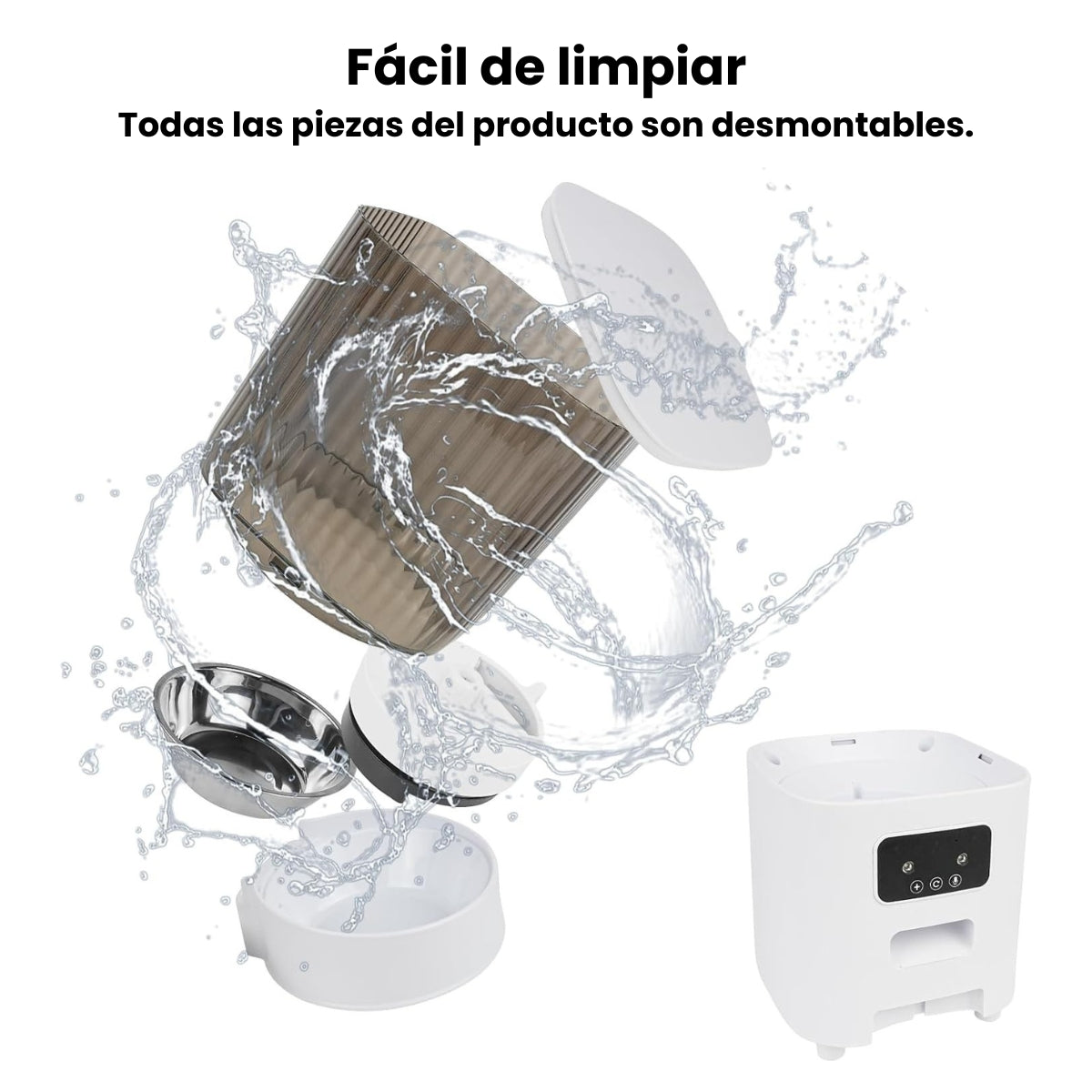 Comedero Alimentador Dispensador Automático Comida Mascotas