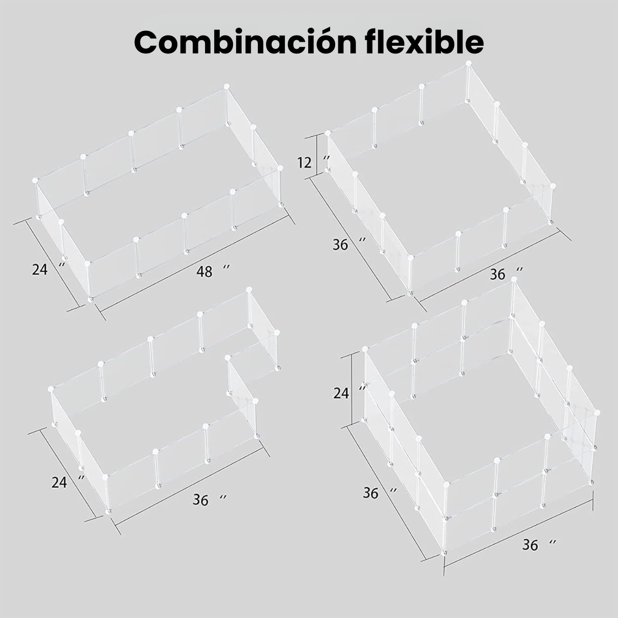 Corral De Protección Y Juego Para Bebes Y Mascotas Cachorros