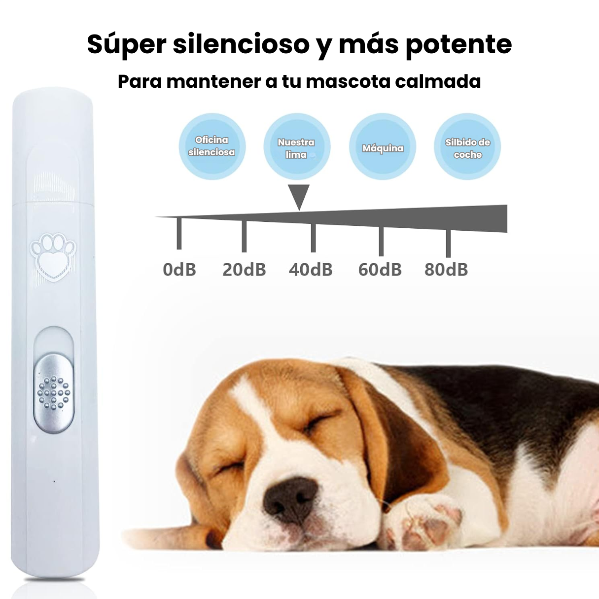 Corta Uñas Pulidor Eléctrico Para Gatos Y Perros