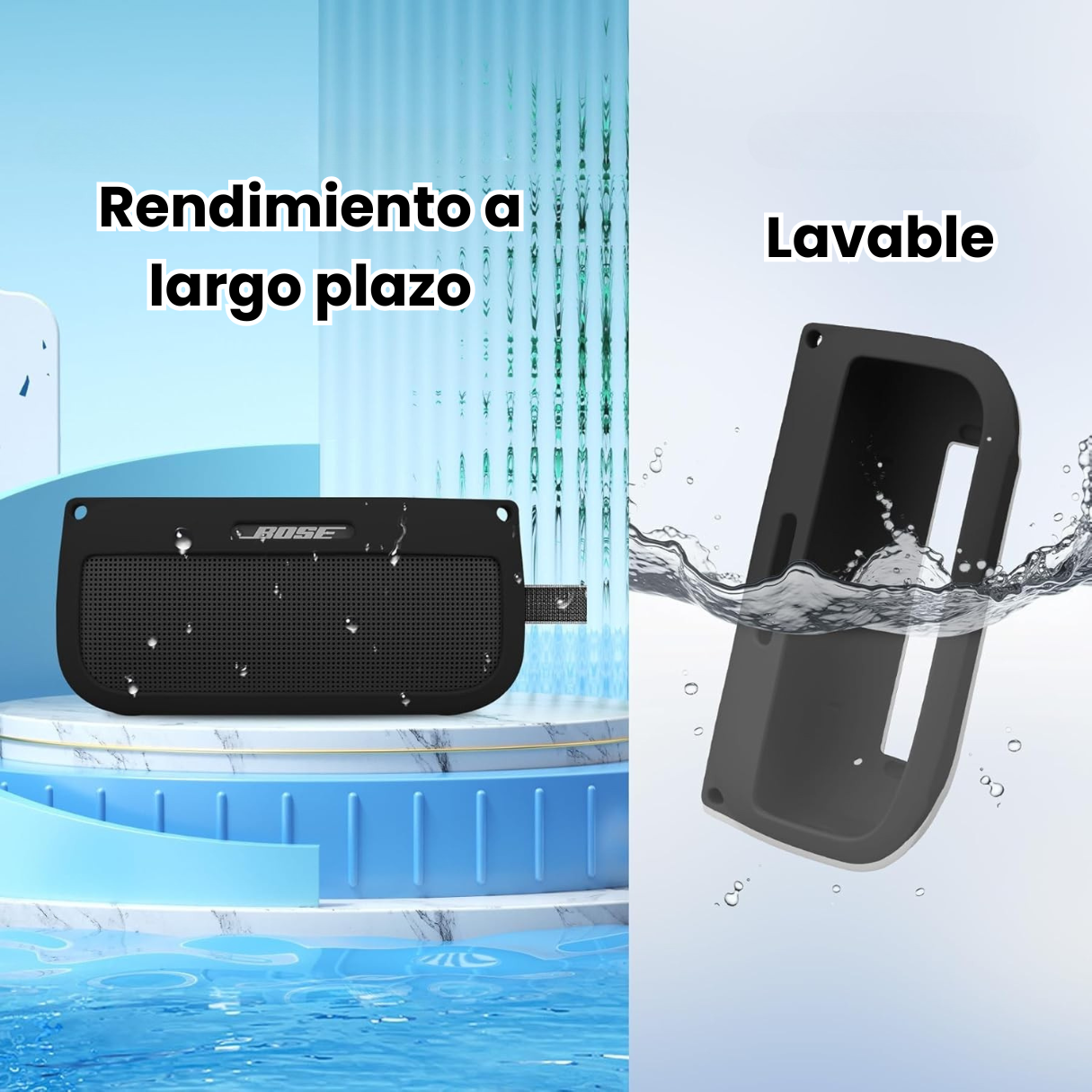 Silicona Bose Soundlink Flex Funda Y Correas Para Transportar