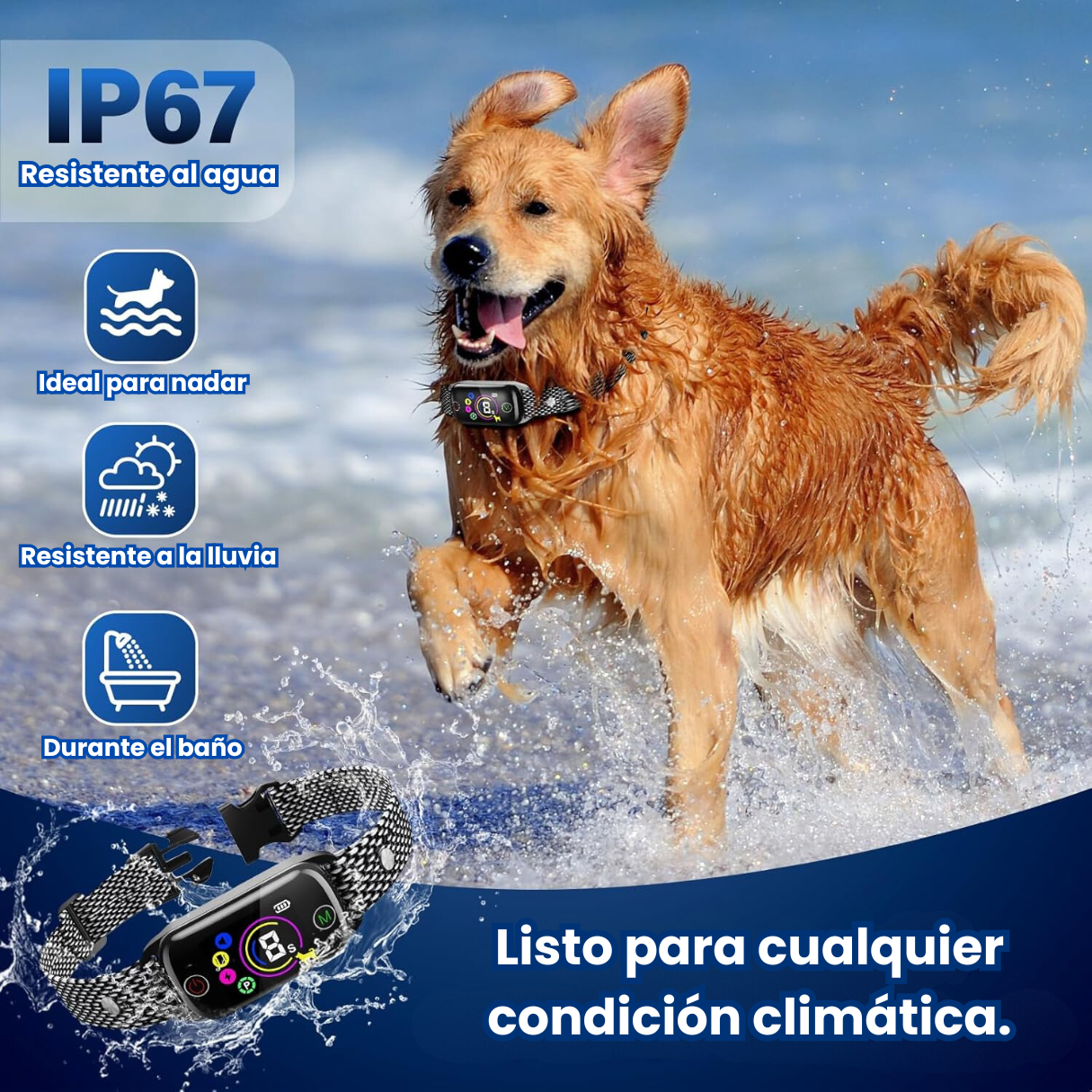 Collar Antiladridos Inteligente De Entrenamiento Para Perros