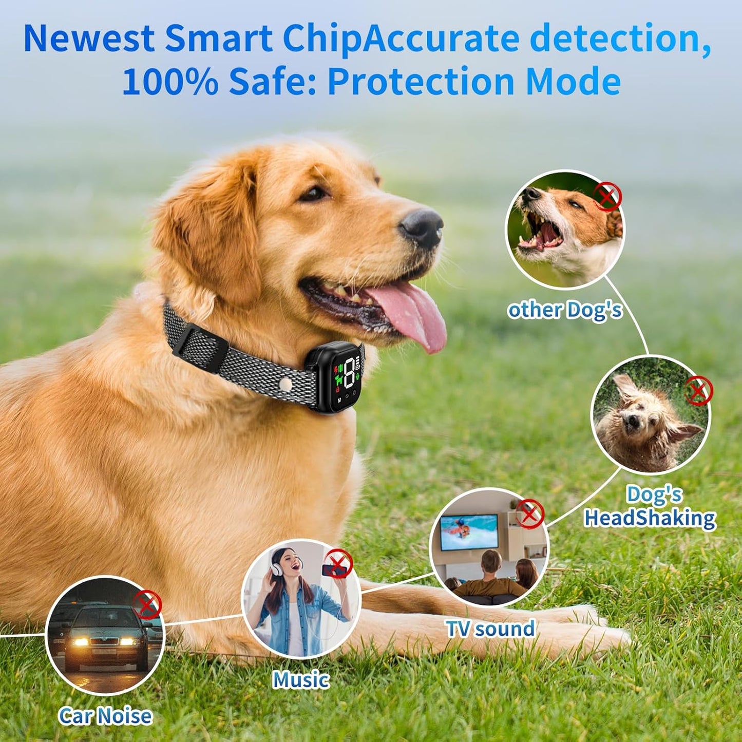 Collar Anti Ladridos De Entrenamiento para Perros