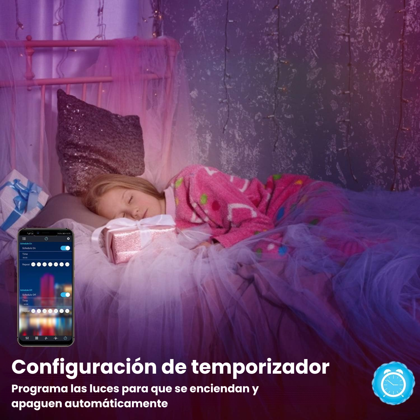 Luces Led Rgb De 30 Metros Con Control Y App Inteligente