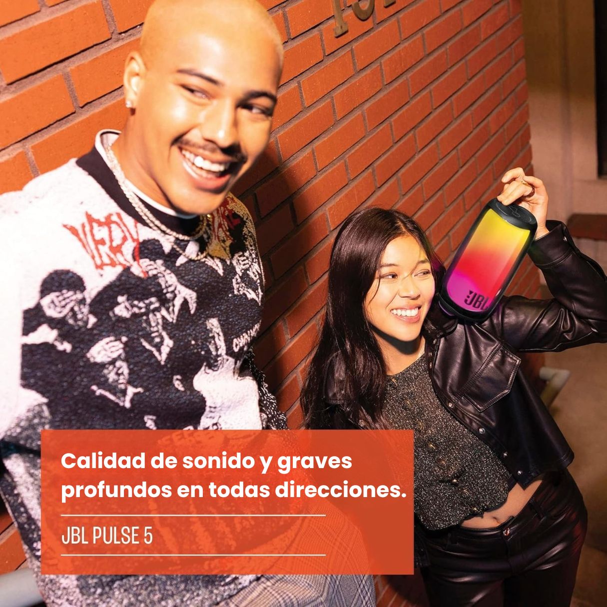 JBL Pulse 5 Parlante Portátil Con Luces A Prueba De Agua