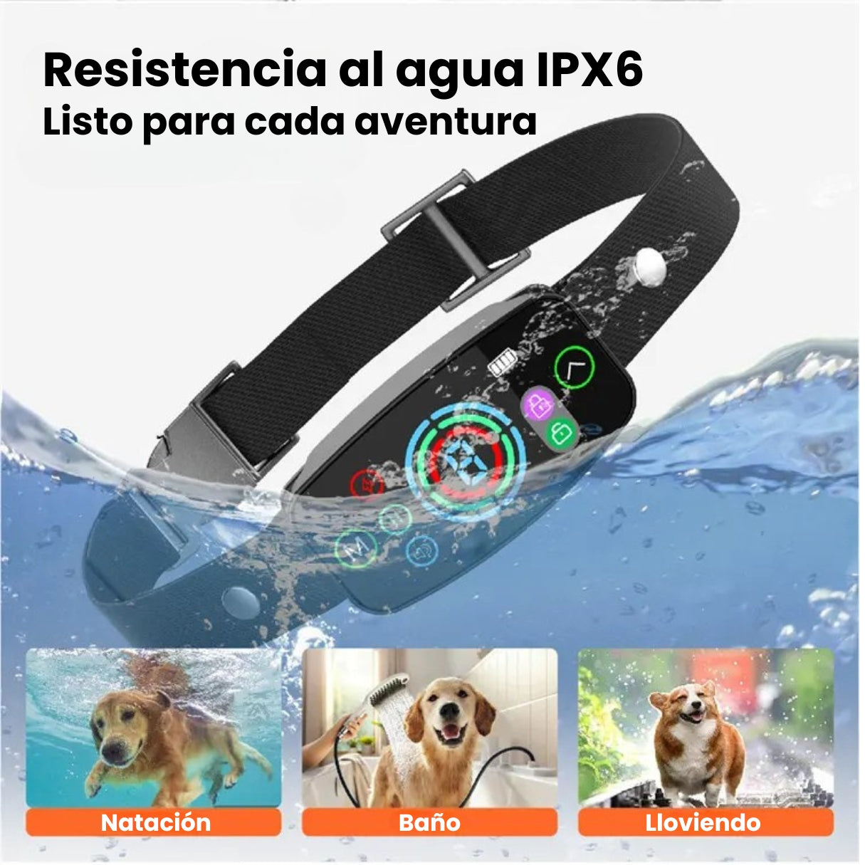 Collar Anti Ladridos De Entrenamiento De Perros Inteligente