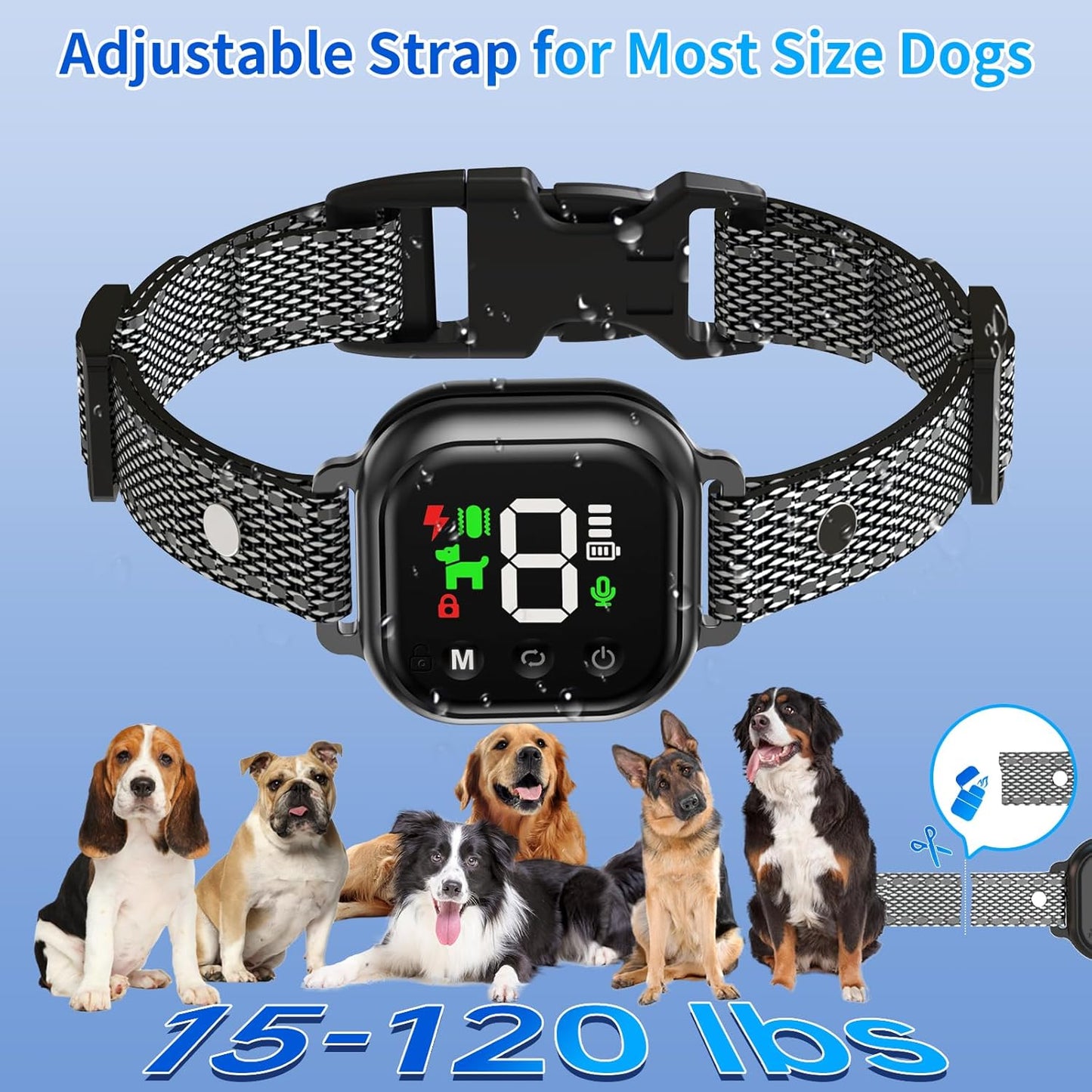 Collar Anti Ladridos De Entrenamiento para Perros