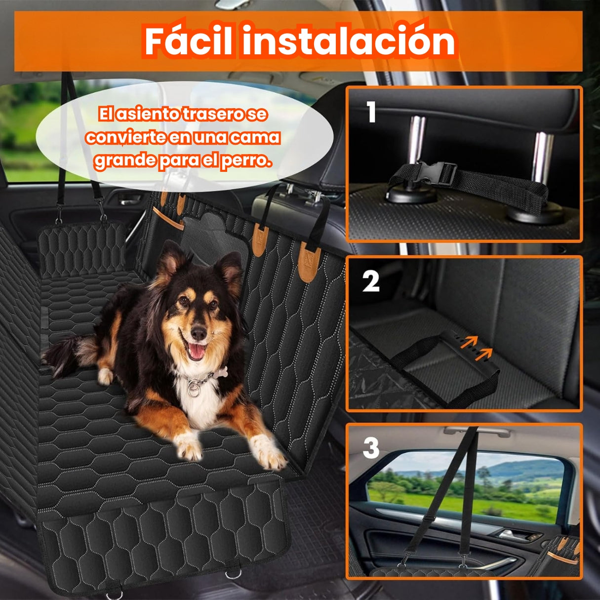 Funda Carro Asiento Forro Protector Silla Auto Mascotas