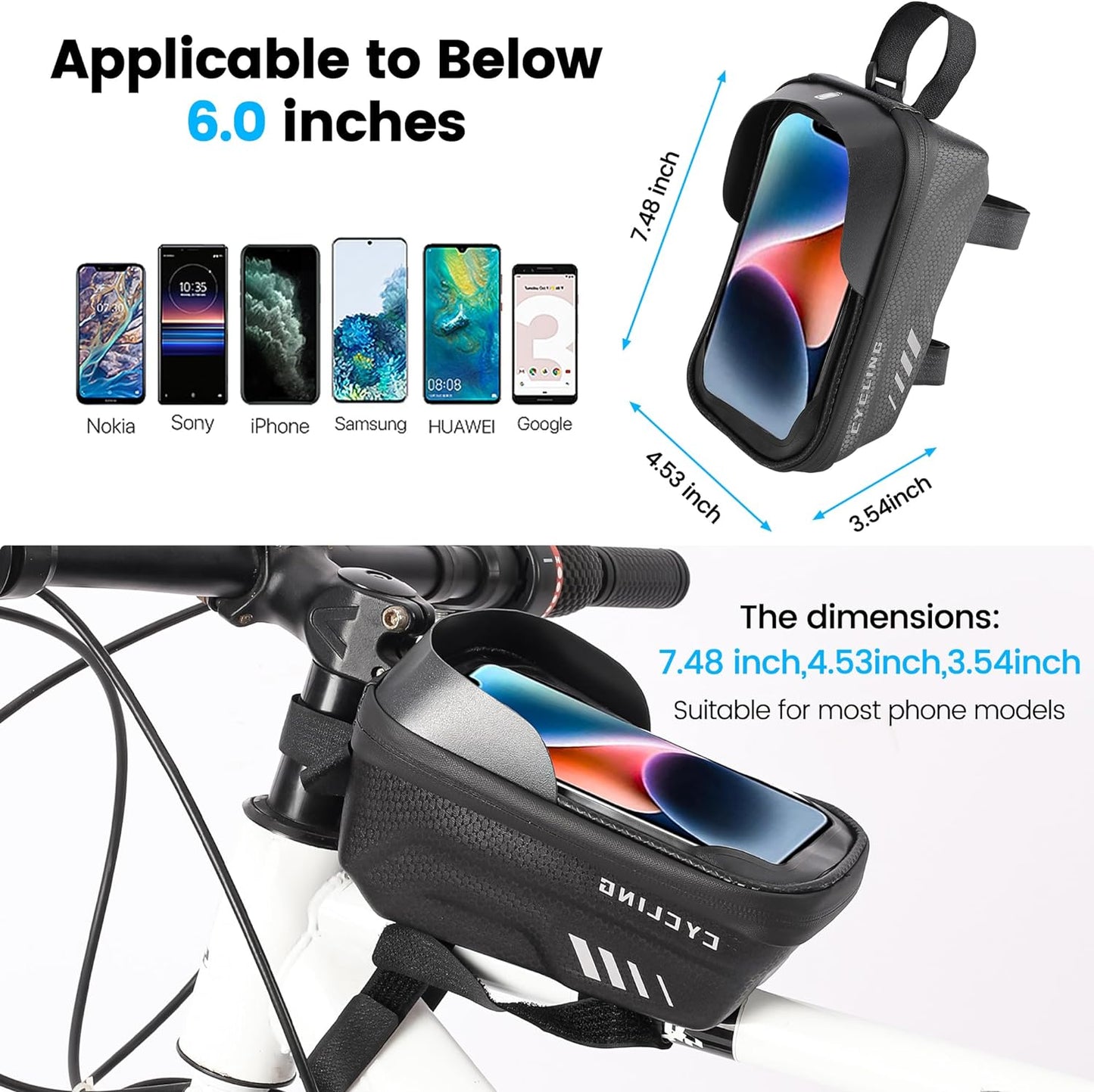 Estuche Soporte De Celular Para Bicicleta Accesorios De Bici