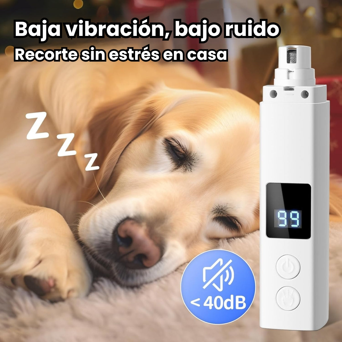 Corta Uñas de 4 Velocidades Recargable