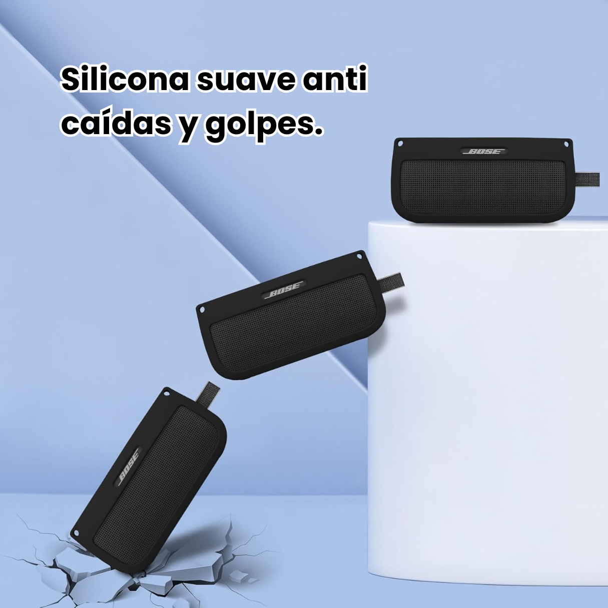 Silicona Bose Soundlink Flex Funda Y Correas Para Transportar