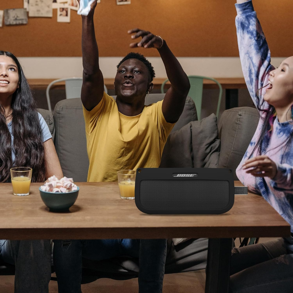 Silicona Bose Soundlink Flex Funda Y Correas Para Transportar