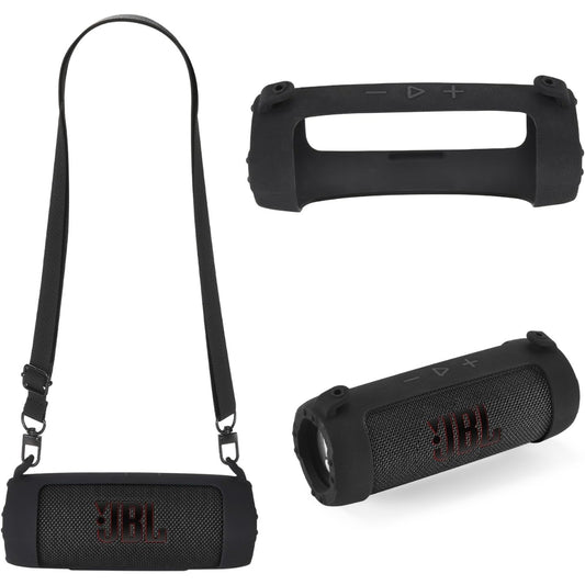 Silicona Jbl Flip 7 Funda Para Poder Colgar Y Transportar Negro