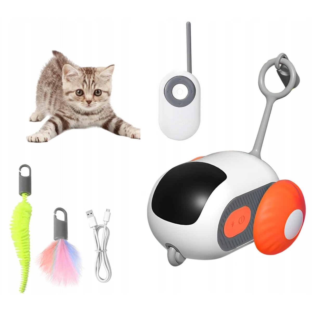 Juguete Inteligente Eléctrico Para Gato Con Control