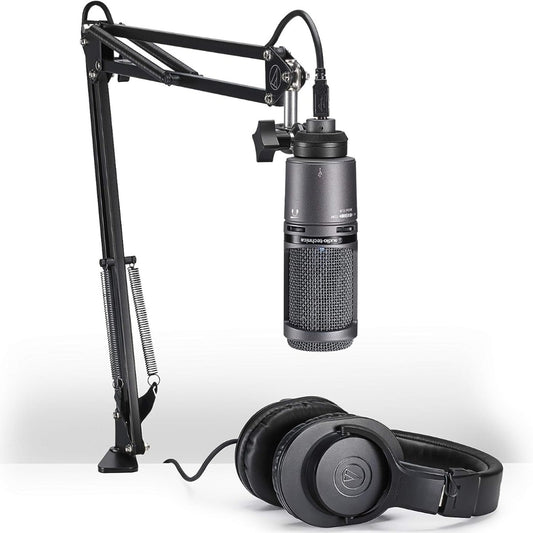 Pack De Estudio Audio-technica Micrófono At2020usb-pk M20x