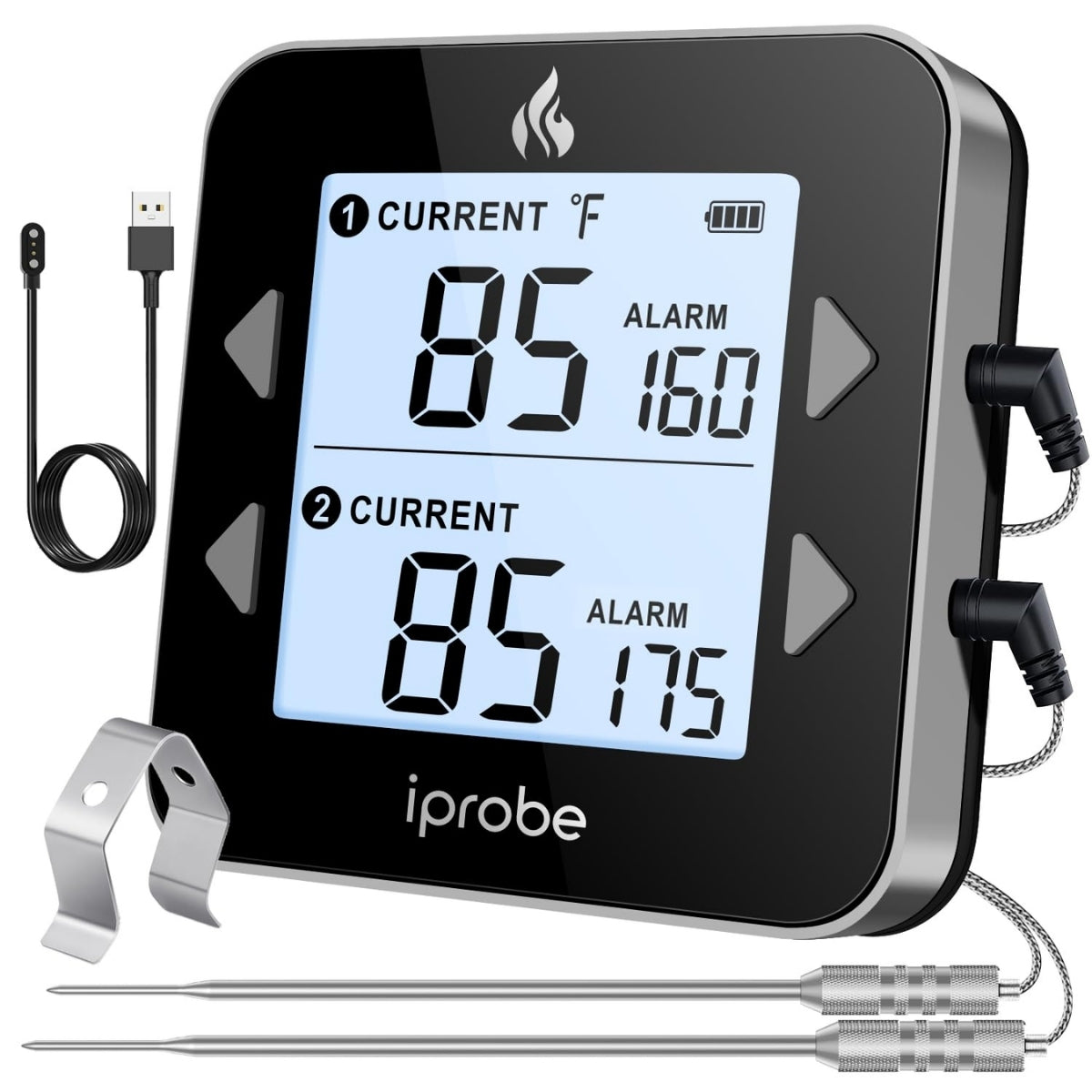 Termómetro Digital con Dos Sondas Cocina Carne Chef Para Carnes