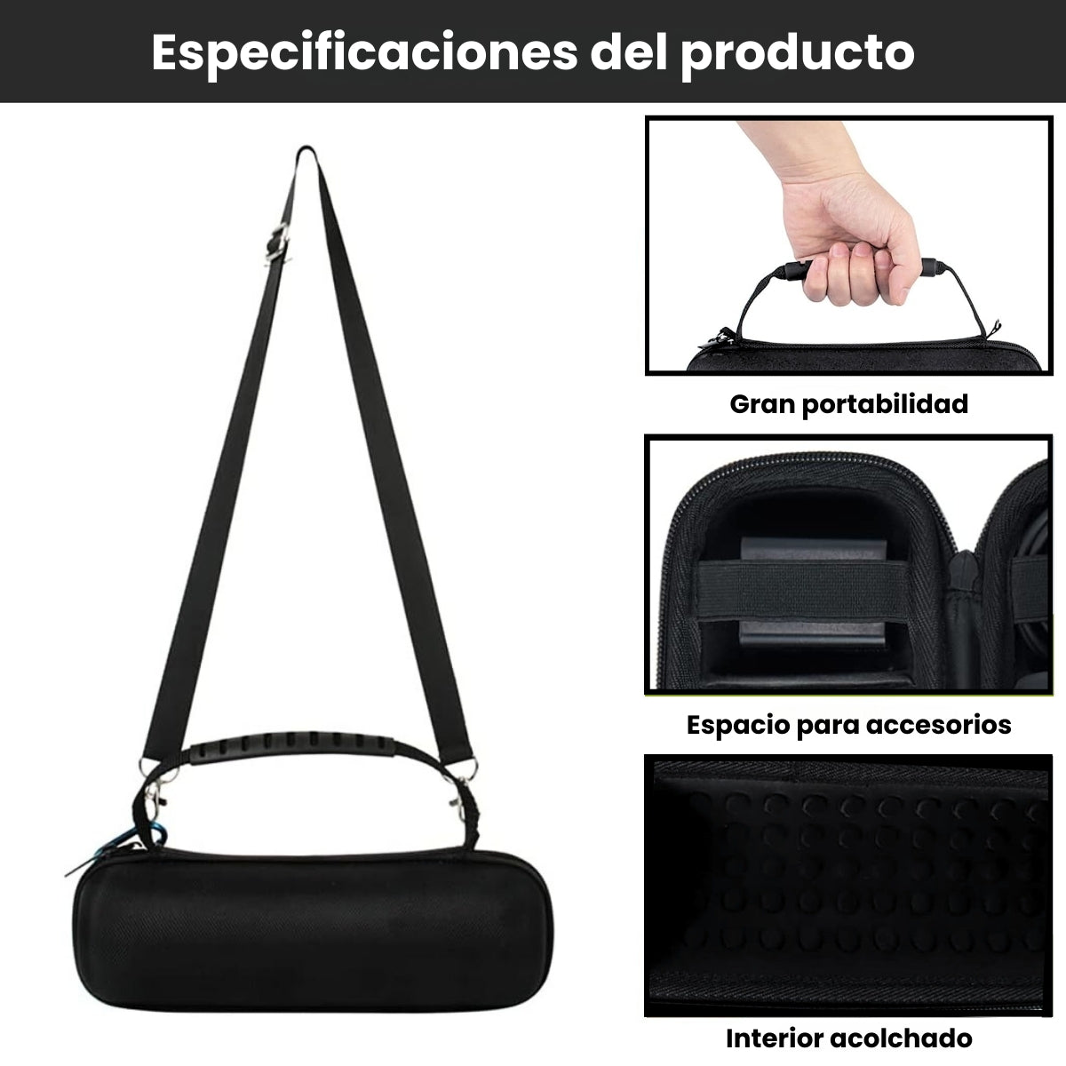 JBL Flip 7 Estuche Forro Rígido Impermeable Abollonado