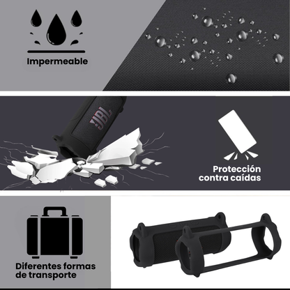 Silicona Jbl Flip 7 Funda Protectora Colgar Y Transportar
