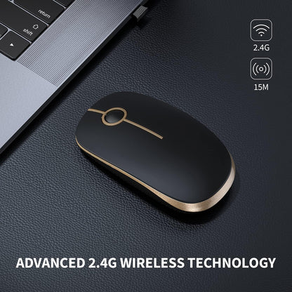 Mouse Inalambrico Elegante Y Silencioso Optico Para Portátil