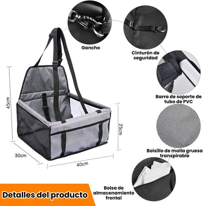 Asiento Plegable De Carro Para Mascotas Perros Y Gatos
