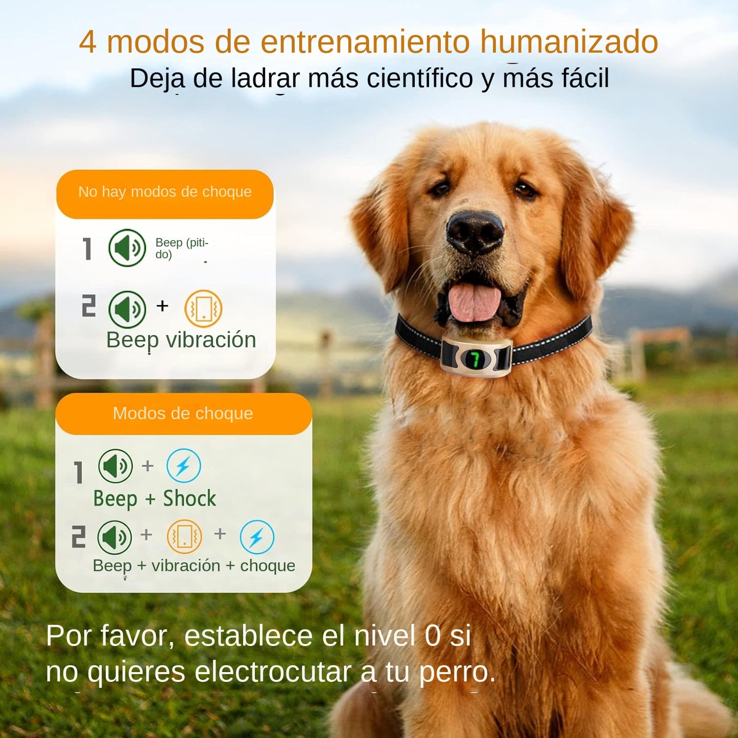 Collar Anti Ladridos De Entrenamiento para Perros