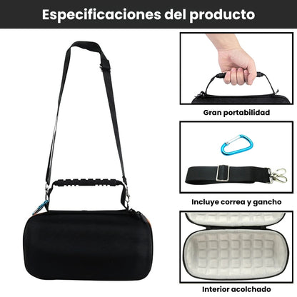 Estuche Jbl Charge 5 Portátil Rígido Impermeable Con Correa