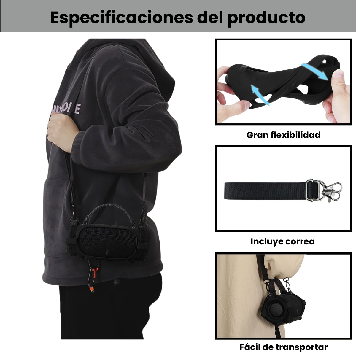 Silicona JBL Charge 6 Protectora Para Colgar