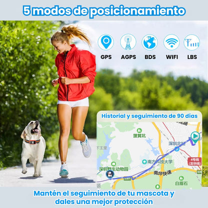 Collar Rastreador Gps Para Mascotas Integrado Perros Y Gatos