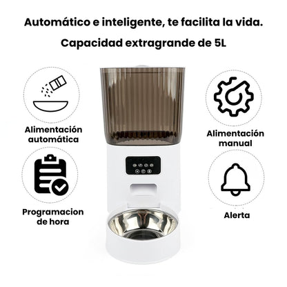 Comedero Alimentador Dispensador Automático Comida Mascotas