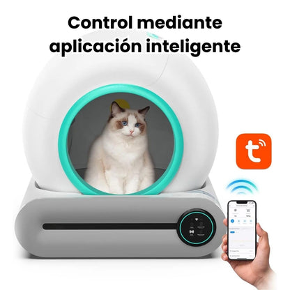Arenero Automático Para Gatos Control con Aplicación