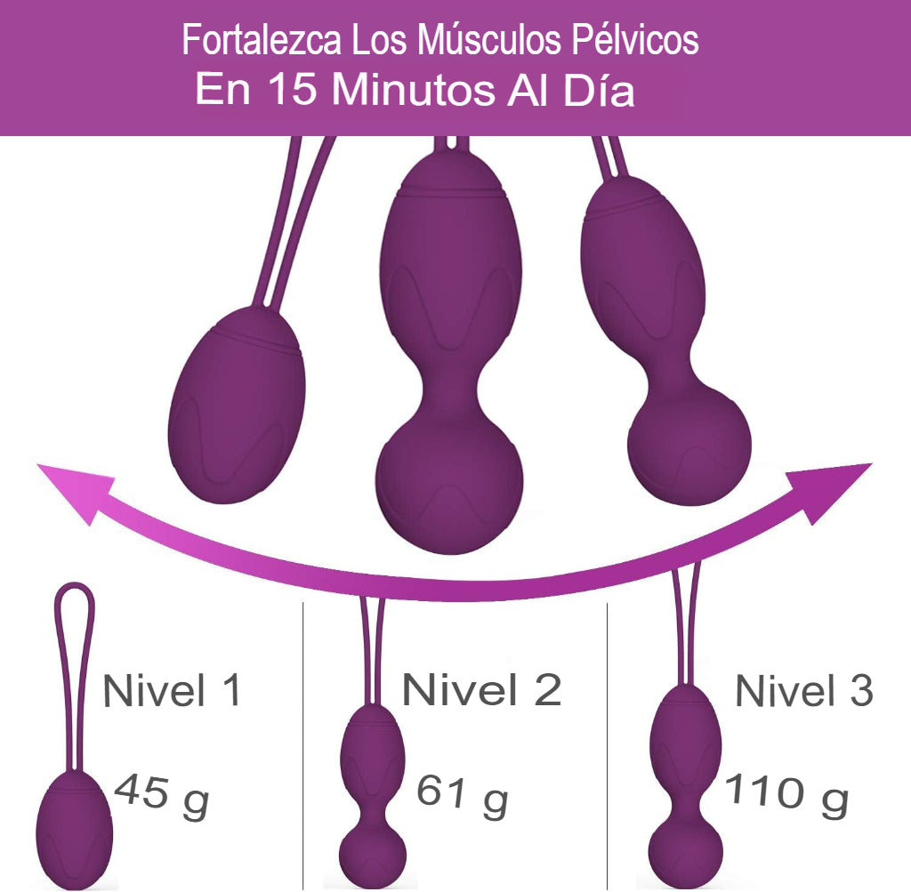 Kit Pesas Kegel con Pesos Graduales