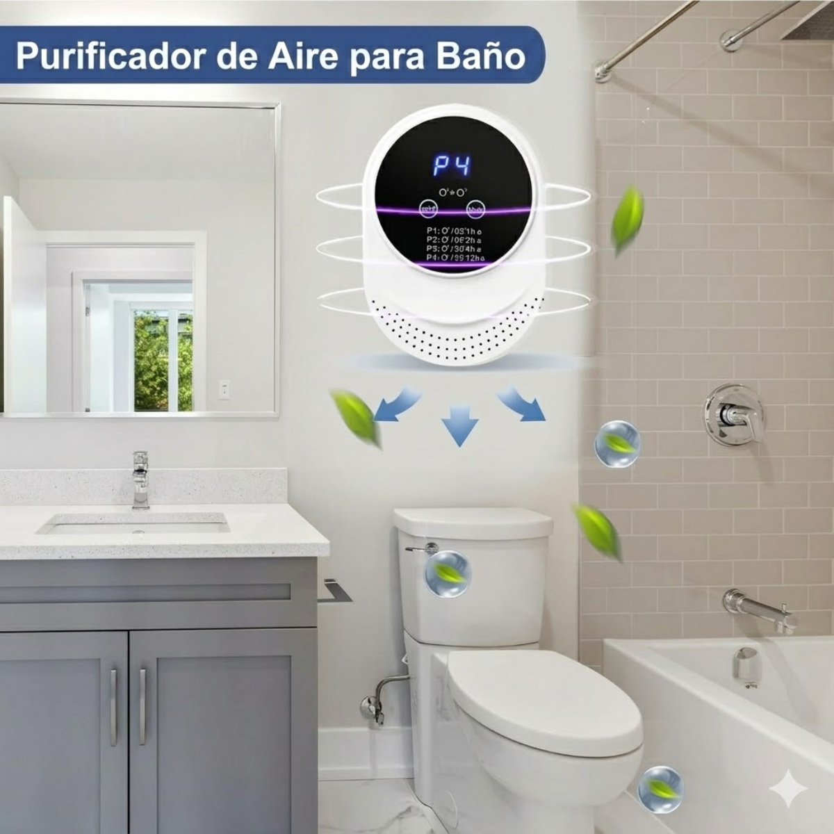 Purificador De Aire Elimina Olores Tactil Desodorizante