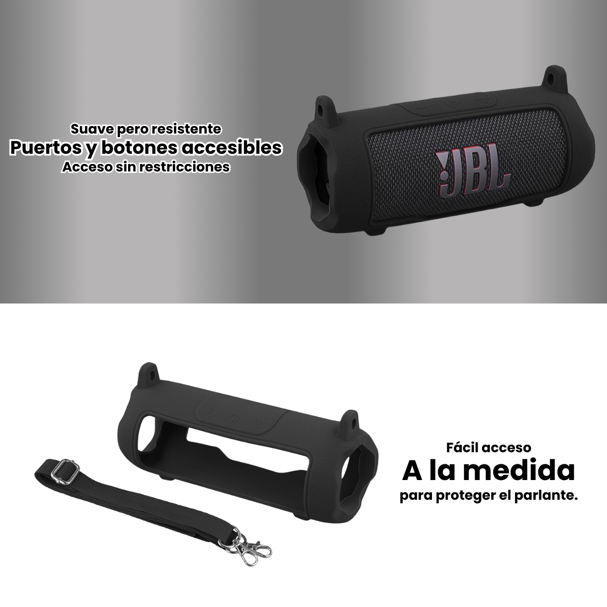 Silicona Jbl Flip 7 Funda Protectora Colgar Y Transportar