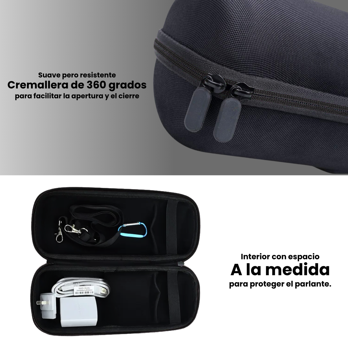 Estuche Rigido Jbl Grip Protector A La Medida Con Correa