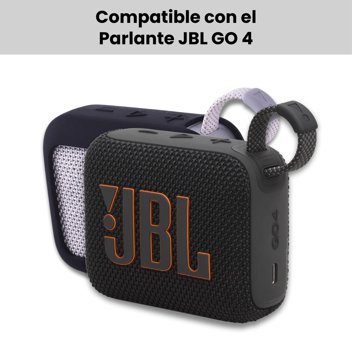 Funda Silicona Para Jbl Go 4 Forro Protector Resistente