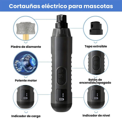 Corta Uñas y Pulidor Eléctrico Para Mascotas