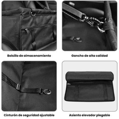 Asiento Plegable De Carro Para Mascotas Perros Y Gatos