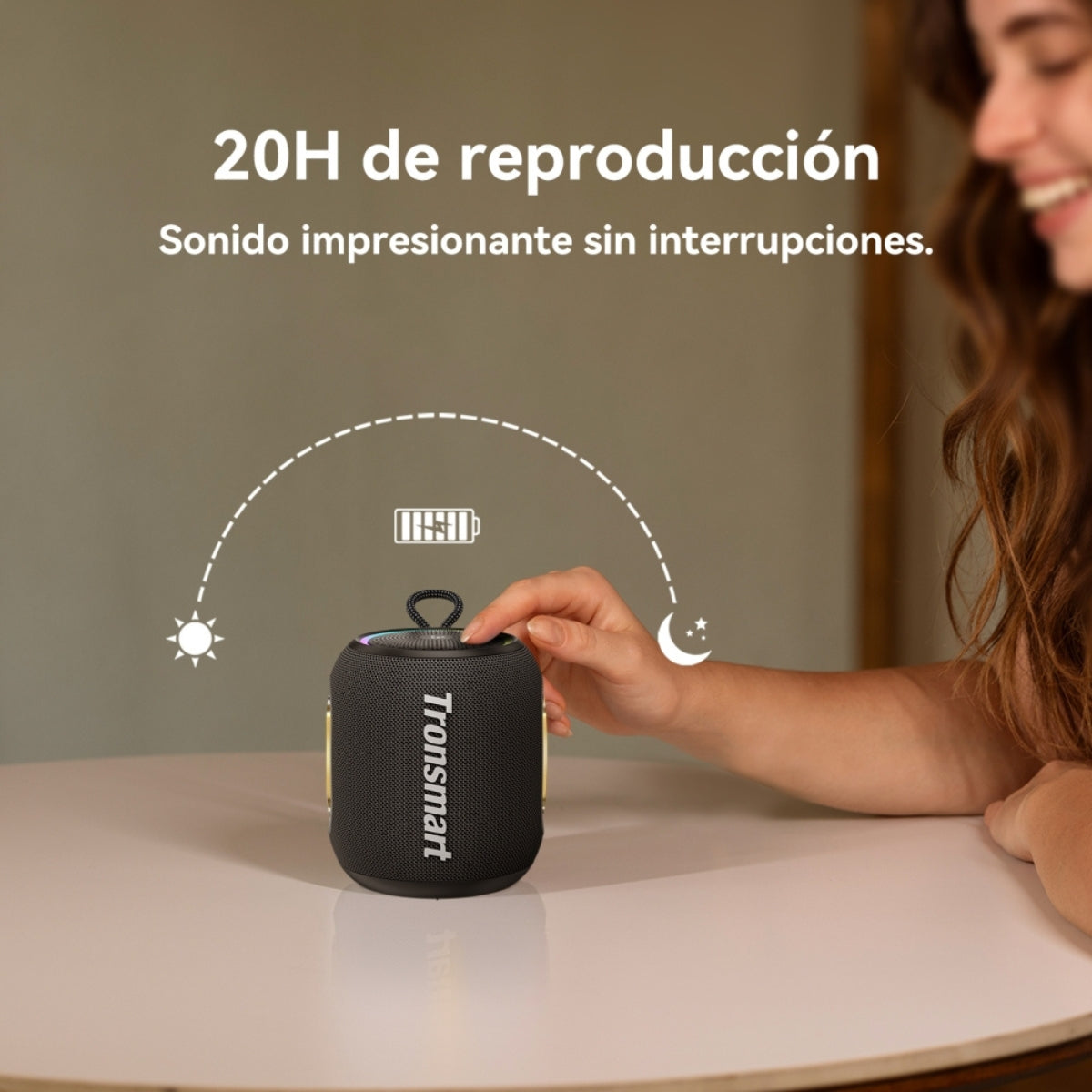 Parlante Tronsmart T8 Altavos Bluetooth Portátil 40w Gris