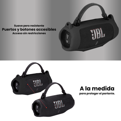 Silicona Protectora JBL Charge 6 Funda A Medida Con Correa