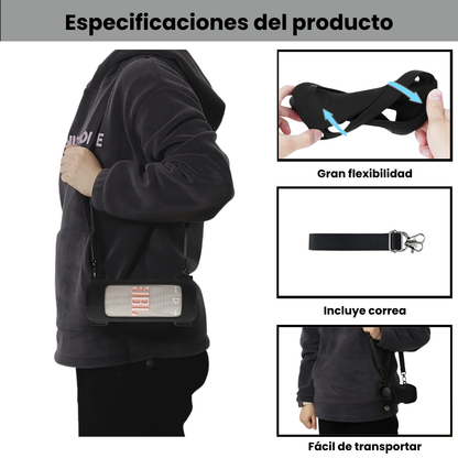 Silicona Protectora JBL Grip Funda A La Medida Con Correa