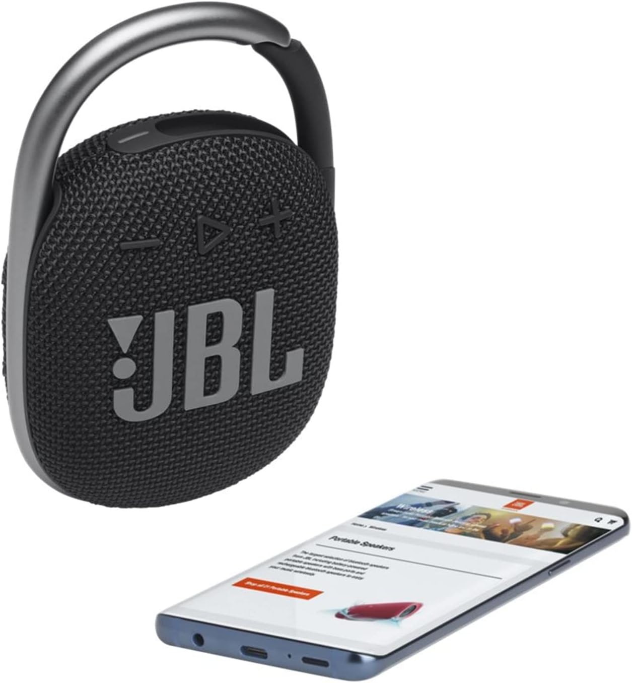 JBL Clip 4 Altavoz Portátil Negro Con Bluetooth Y Clip 110v